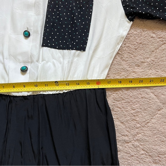 Vintage En Focus Short Sleeve Romper With Shoulder Pads Women’s Size 7/8 - Picture 6 of 8